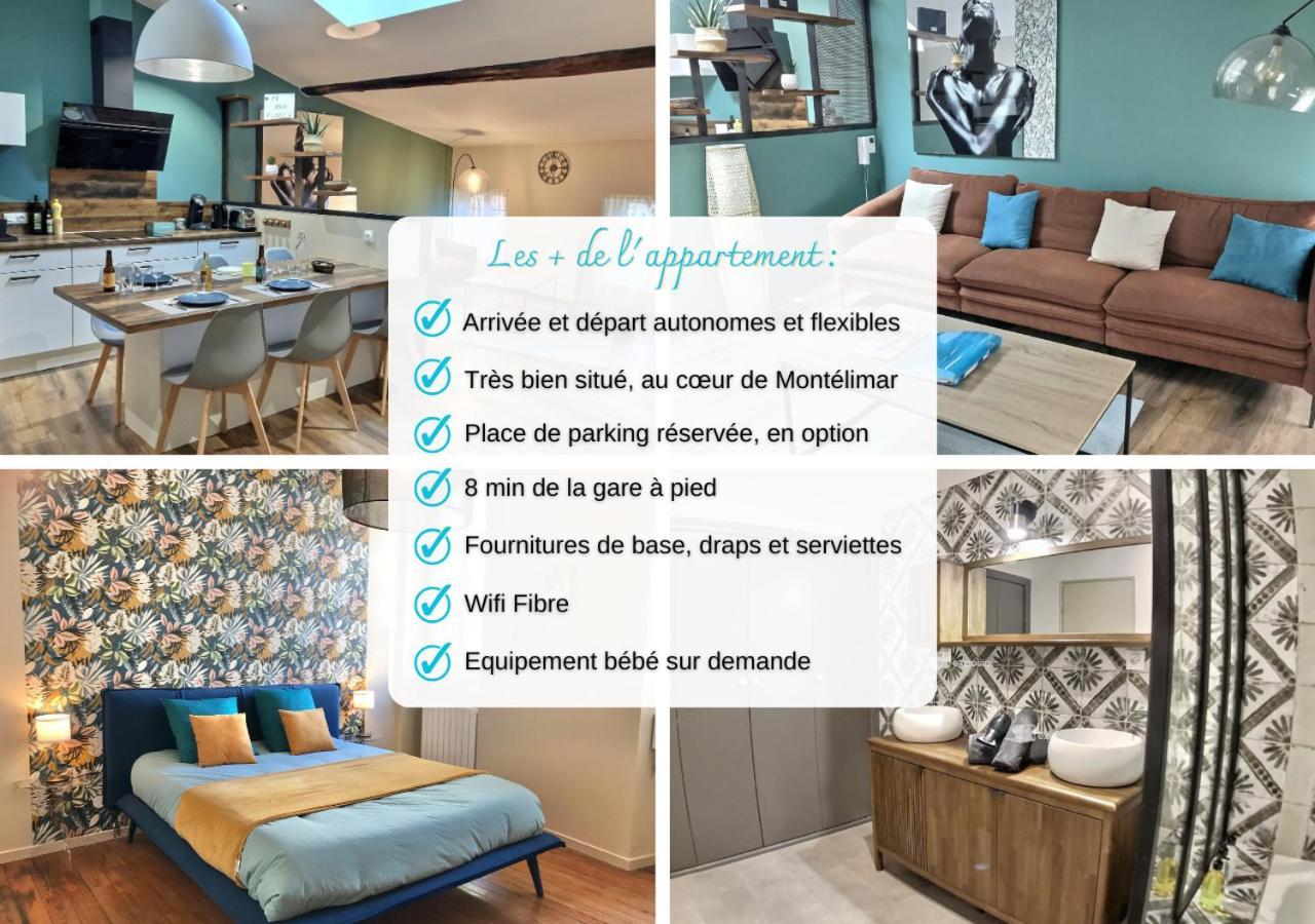 Myzenplace - Duplex 100M2 Cosy, Atypique, Situation Ideale, Parking Montélimar Eksteriør billede